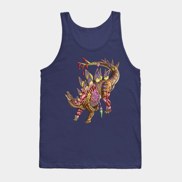 Zombie Stegosaurus Tank Top by funny_fuse